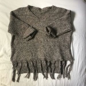 Cropped 3/4 sleeve  sweater